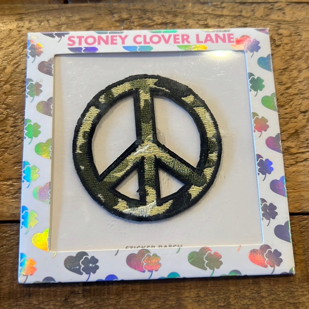 Peace Sign Camo Sticker Patch 2’’